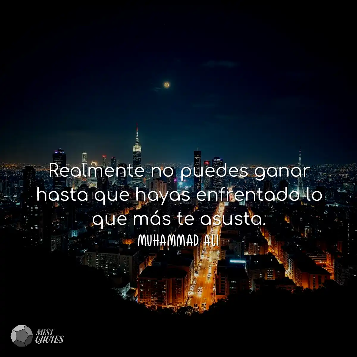 Realmente no puedes ganar hasta que haya