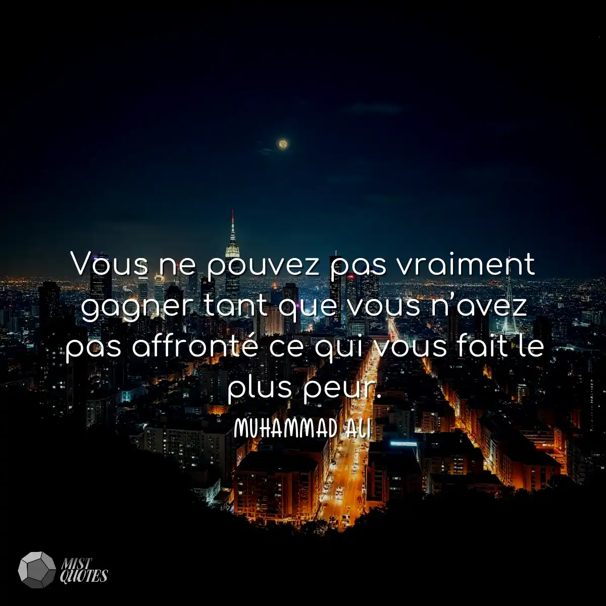 Vous ne pouvez pas vraiment gagner tant que vous n