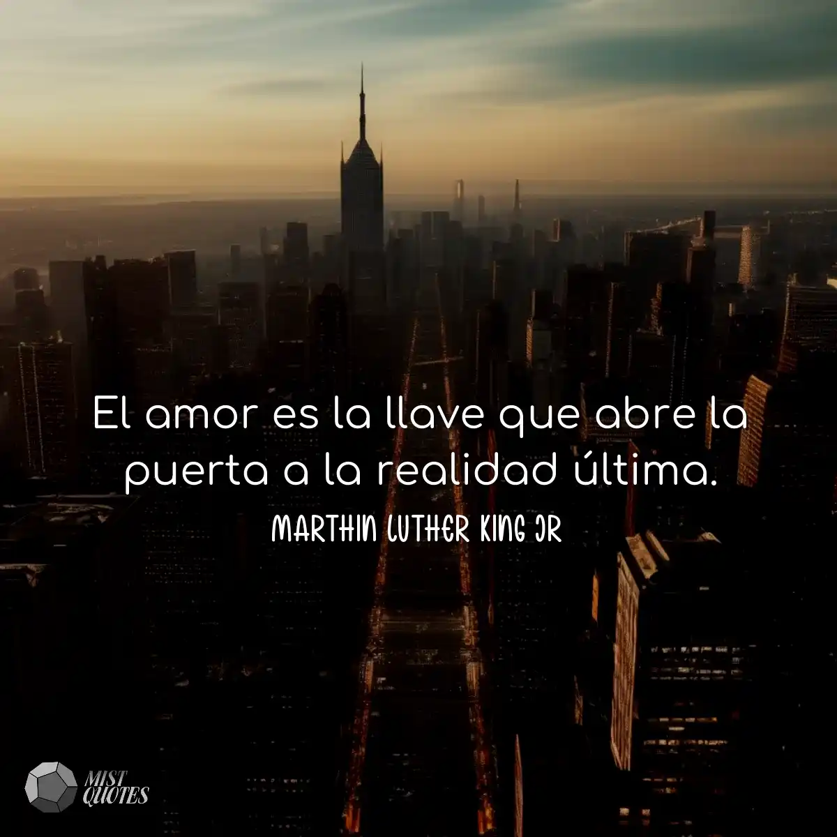 El amor es la llave que abre la puerta a