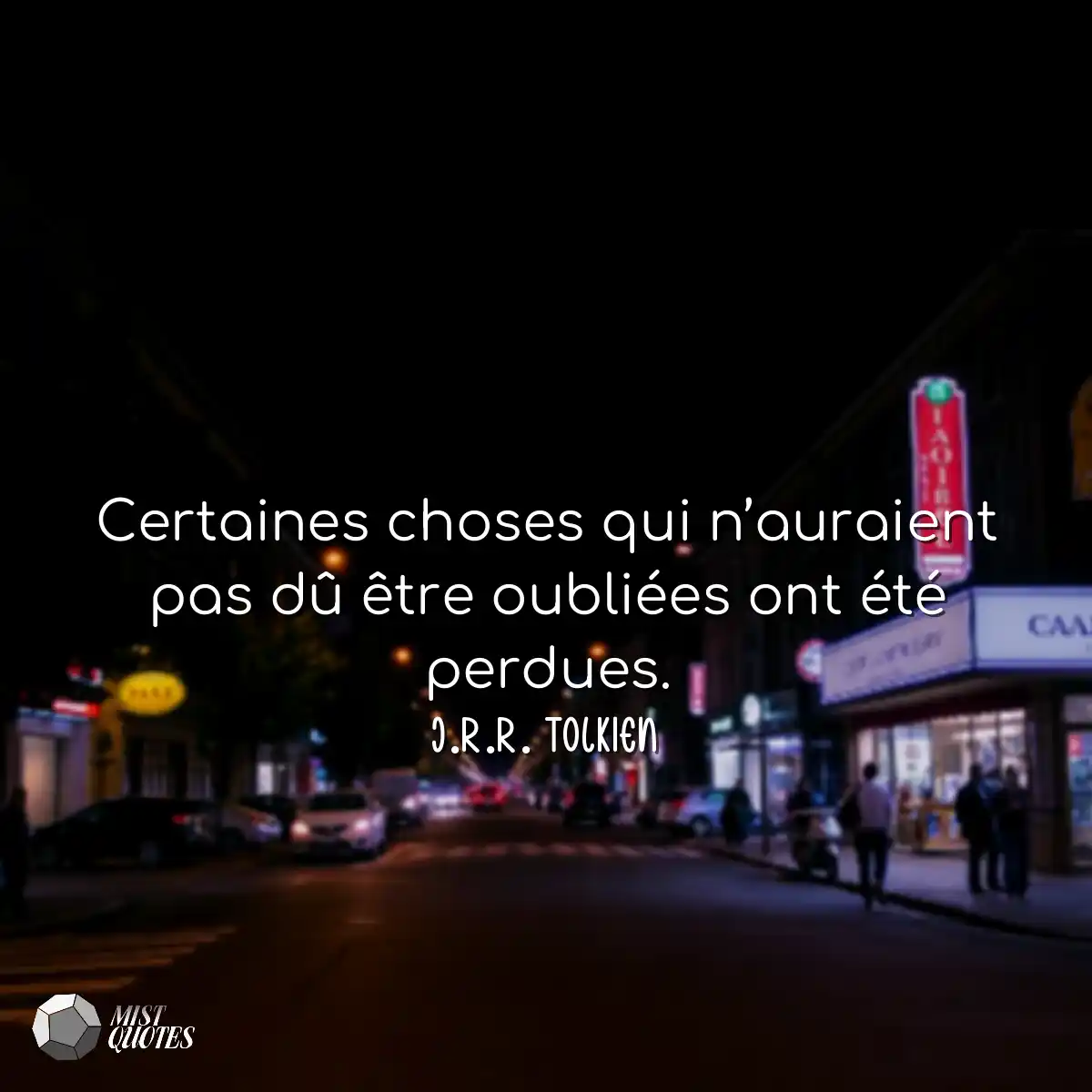 Certaines choses qui n’auraient pas d