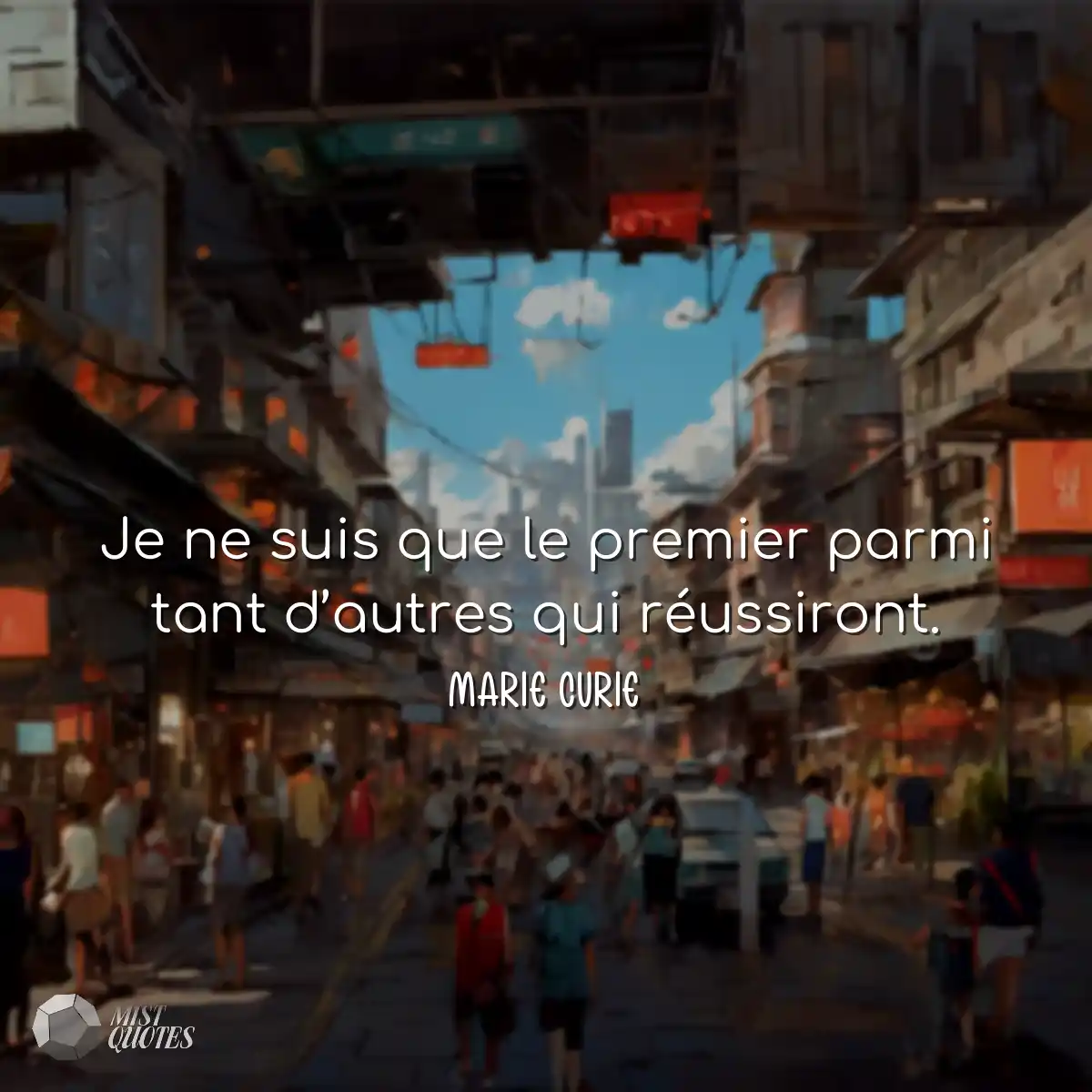 Je ne suis que le premier parmi tant d