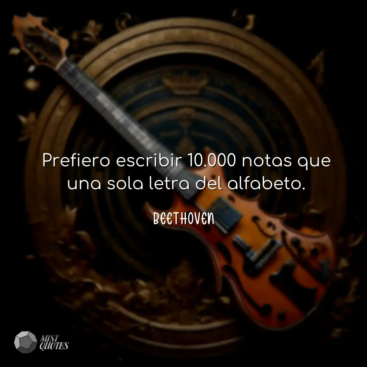 Prefiero escribir 10.000 notas que una sola letra 
