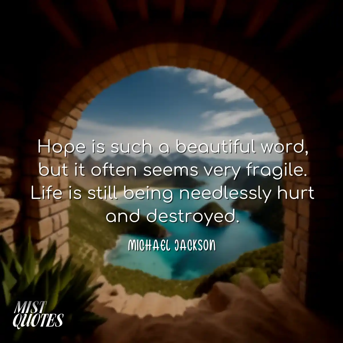 Hope is such a beautiful word, but it of