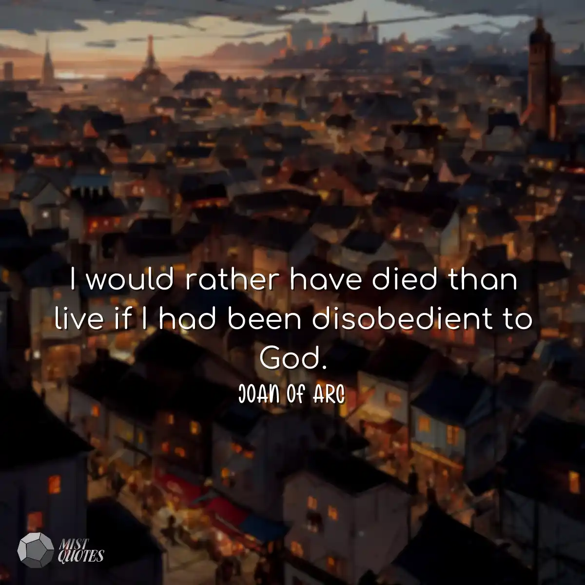 I would rather have died than live if I 