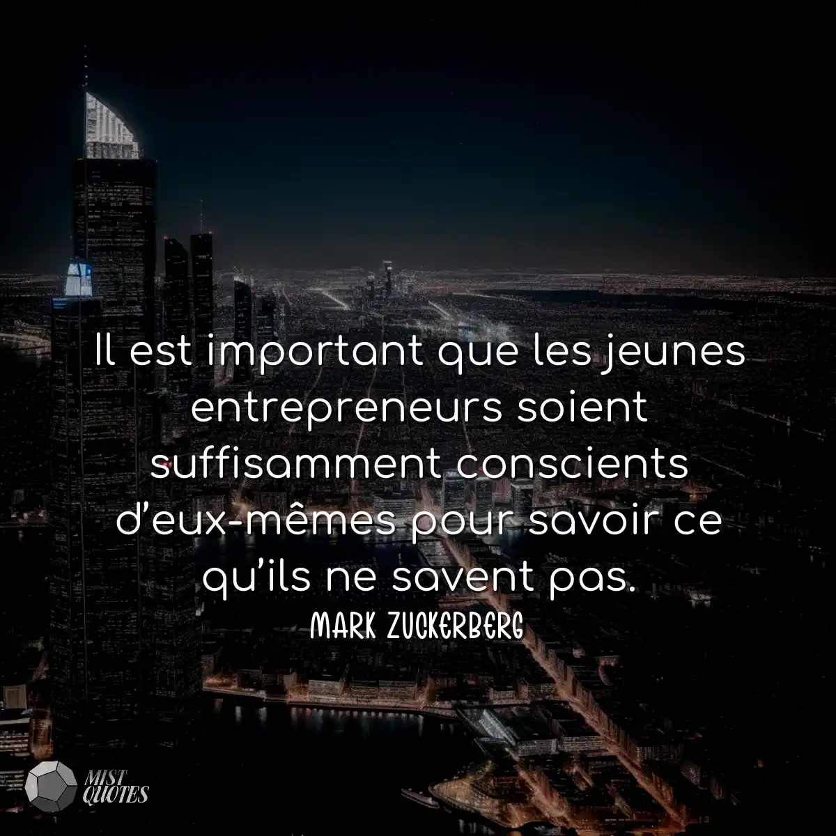 Il est important que les jeunes entrepreneurs soie