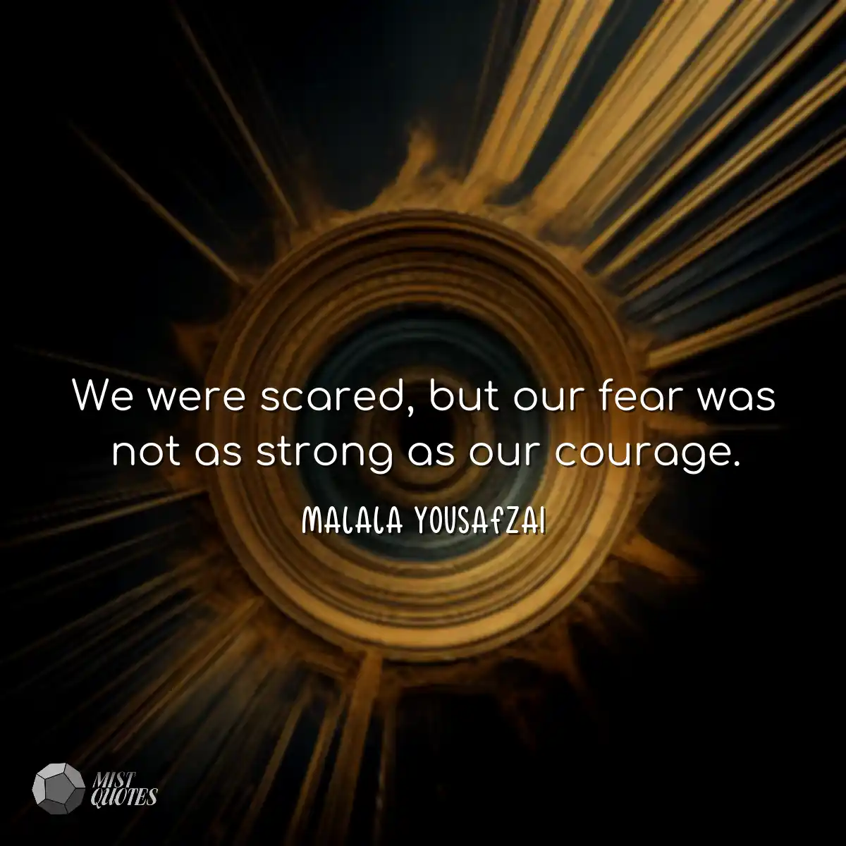We were scared, but our fear was not as 