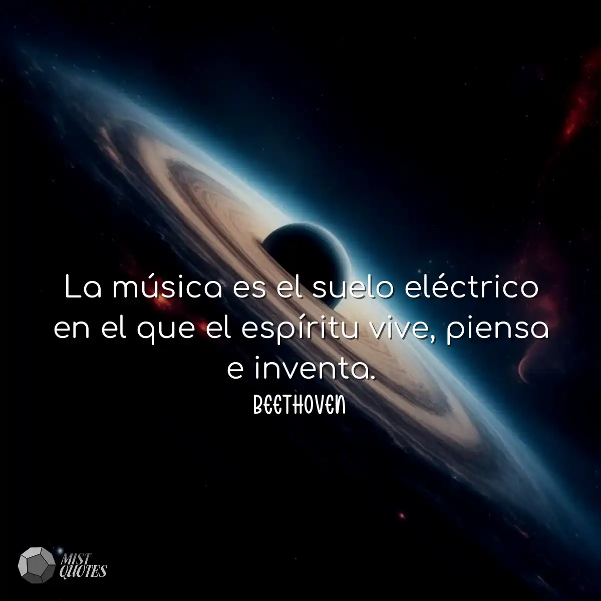 La música es el suelo eléctrico en el que el espír