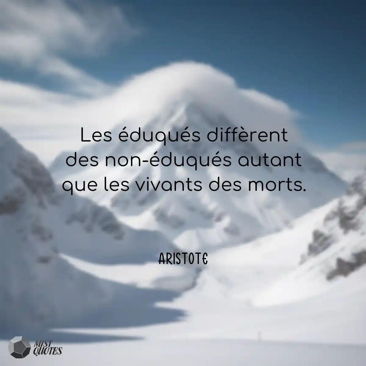 Les éduqués diffèrent des non-éduqu