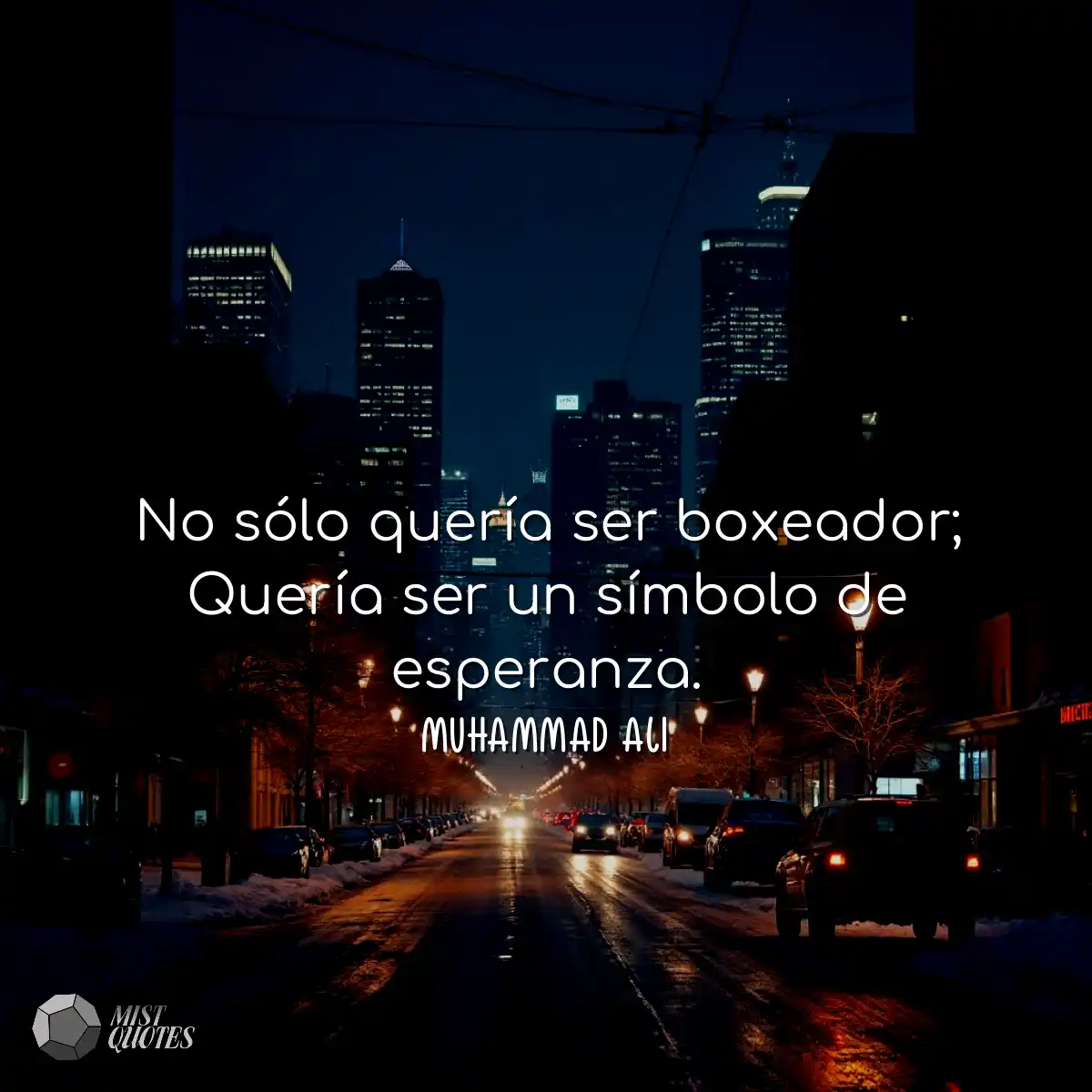 No sólo quería ser boxeador; Quería s
