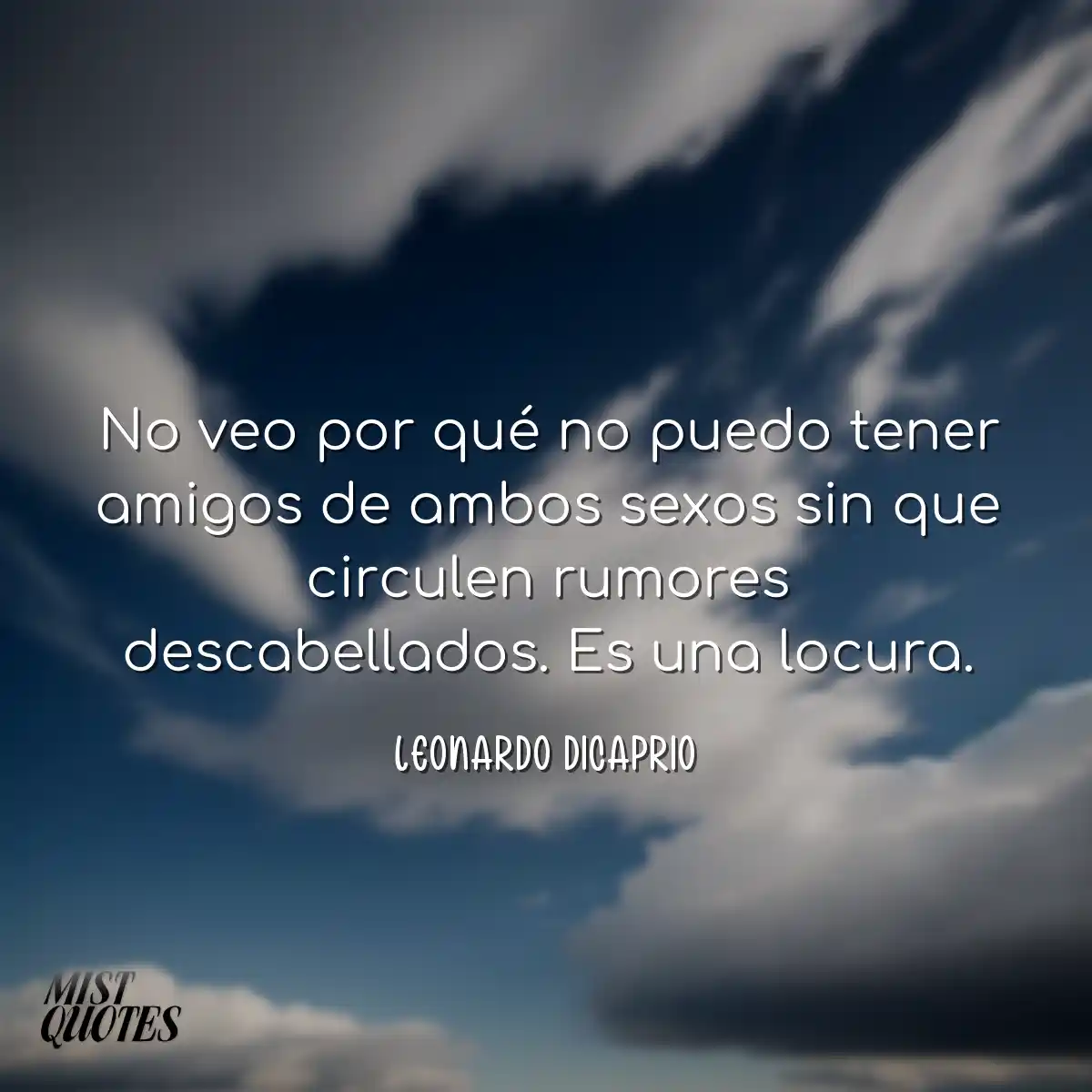 No veo por qué no puedo tener amigos de