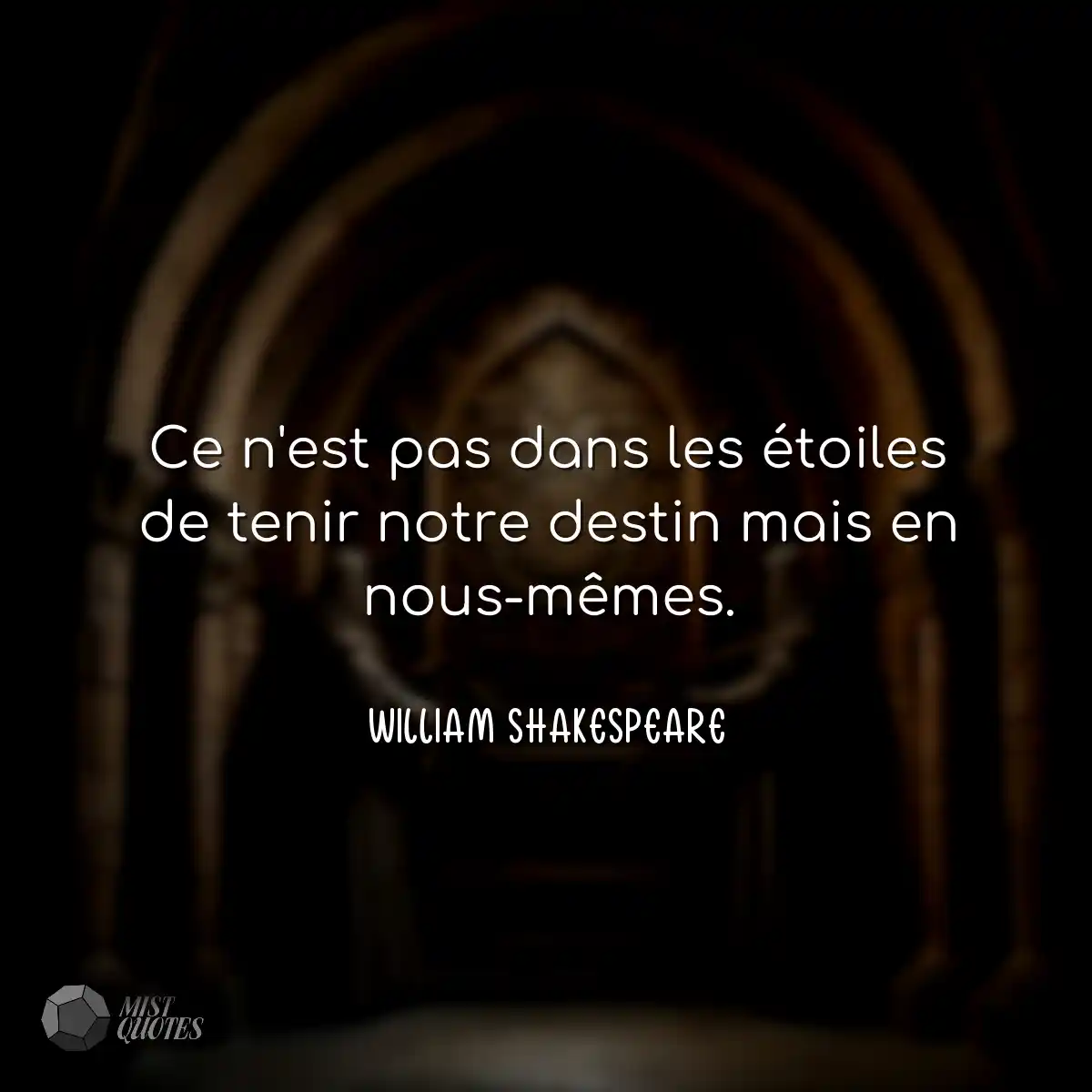 Ce n'est pas dans les étoiles de tenir notre desti