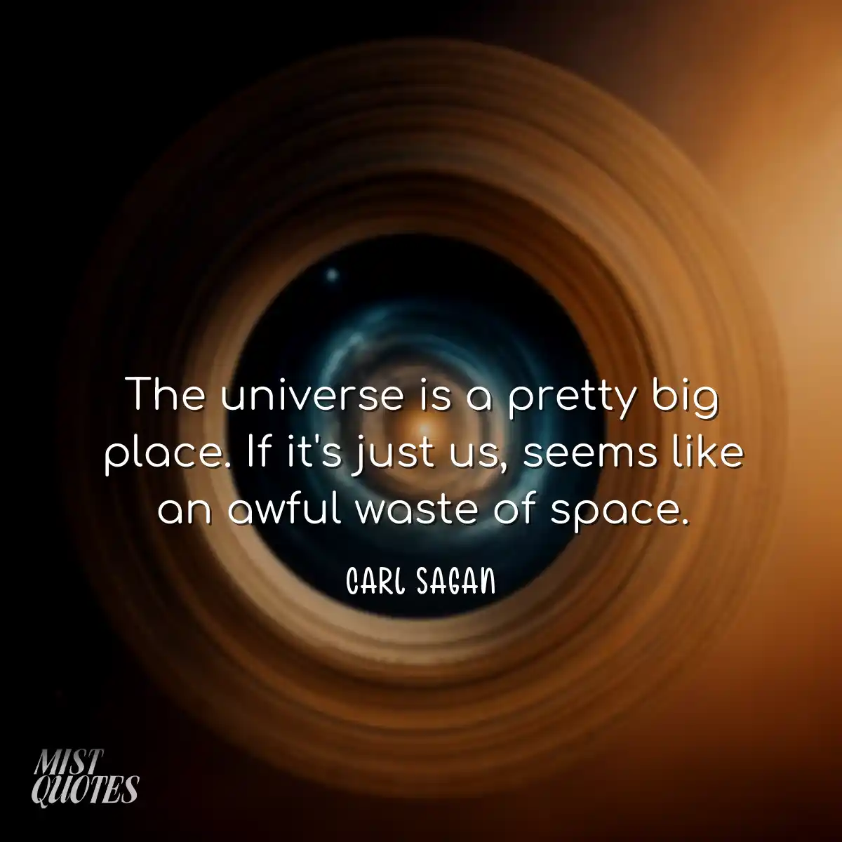 The universe is a pretty big place. If it's just u