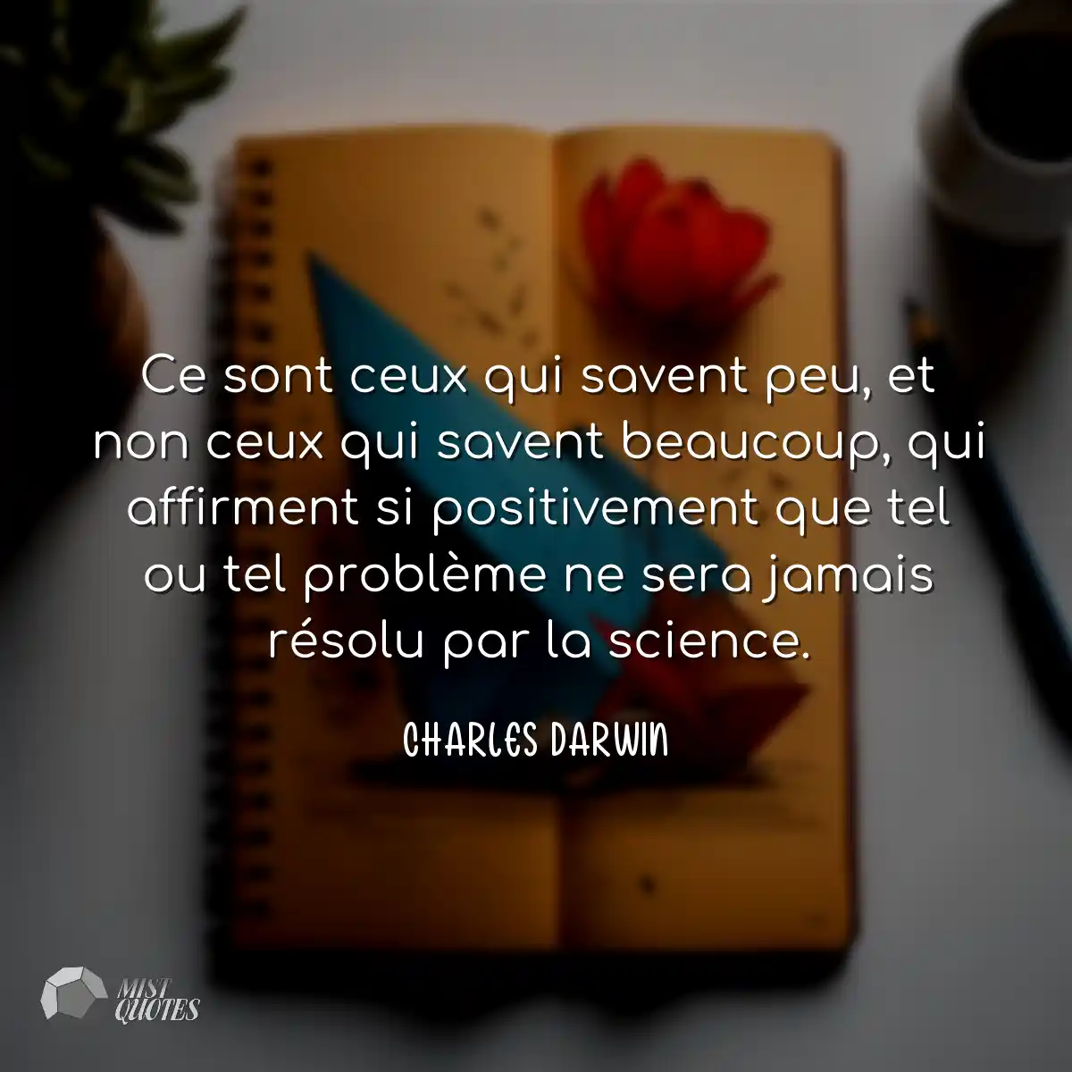 Ce sont ceux qui savent peu, et non ceux qui saven