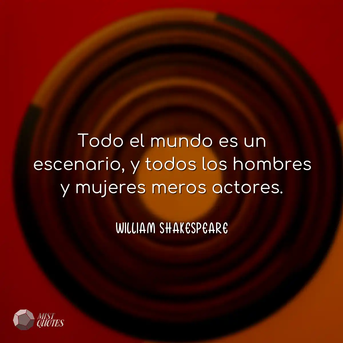 Todo el mundo es un escenario, y todos los hombres