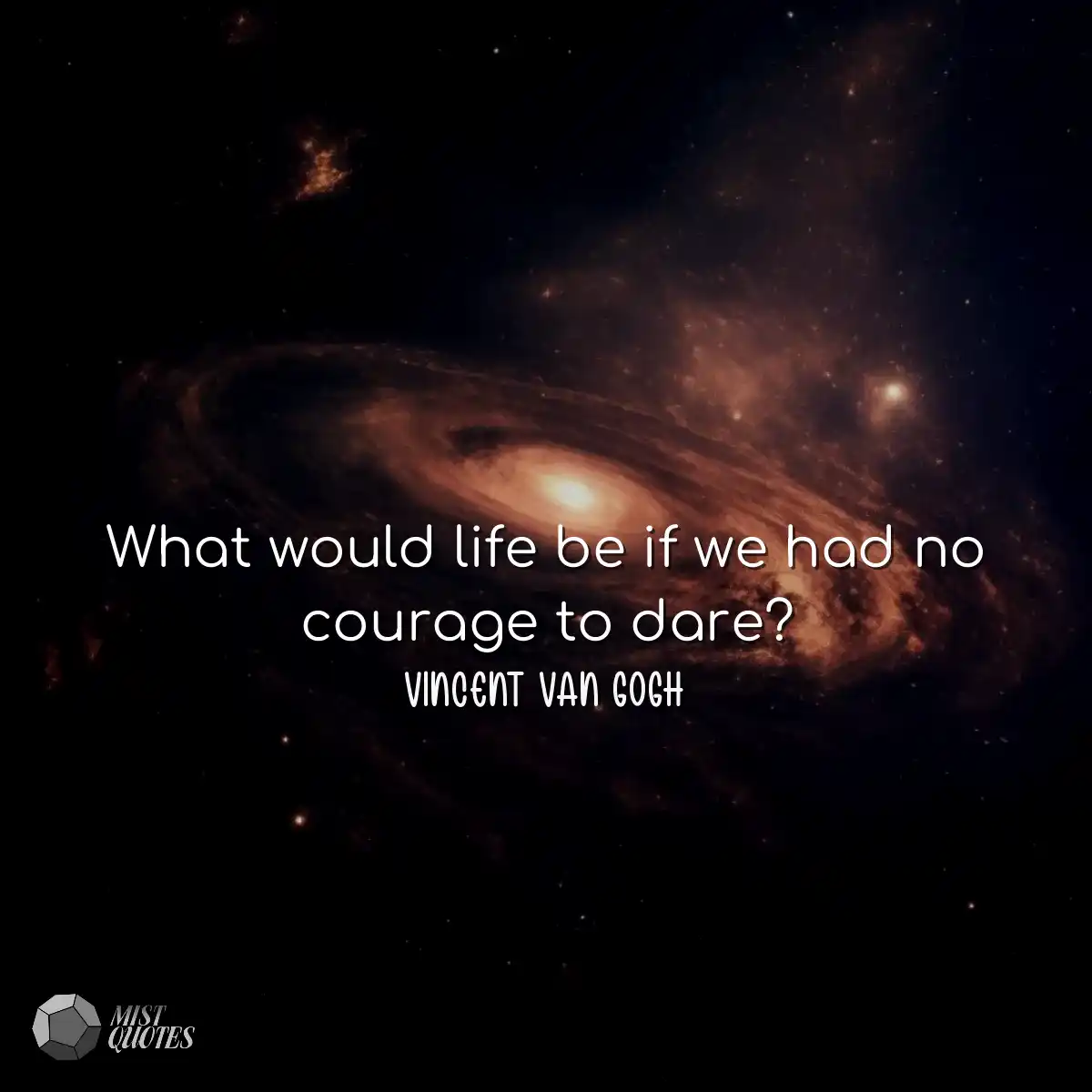 What would life be if we had no courage 