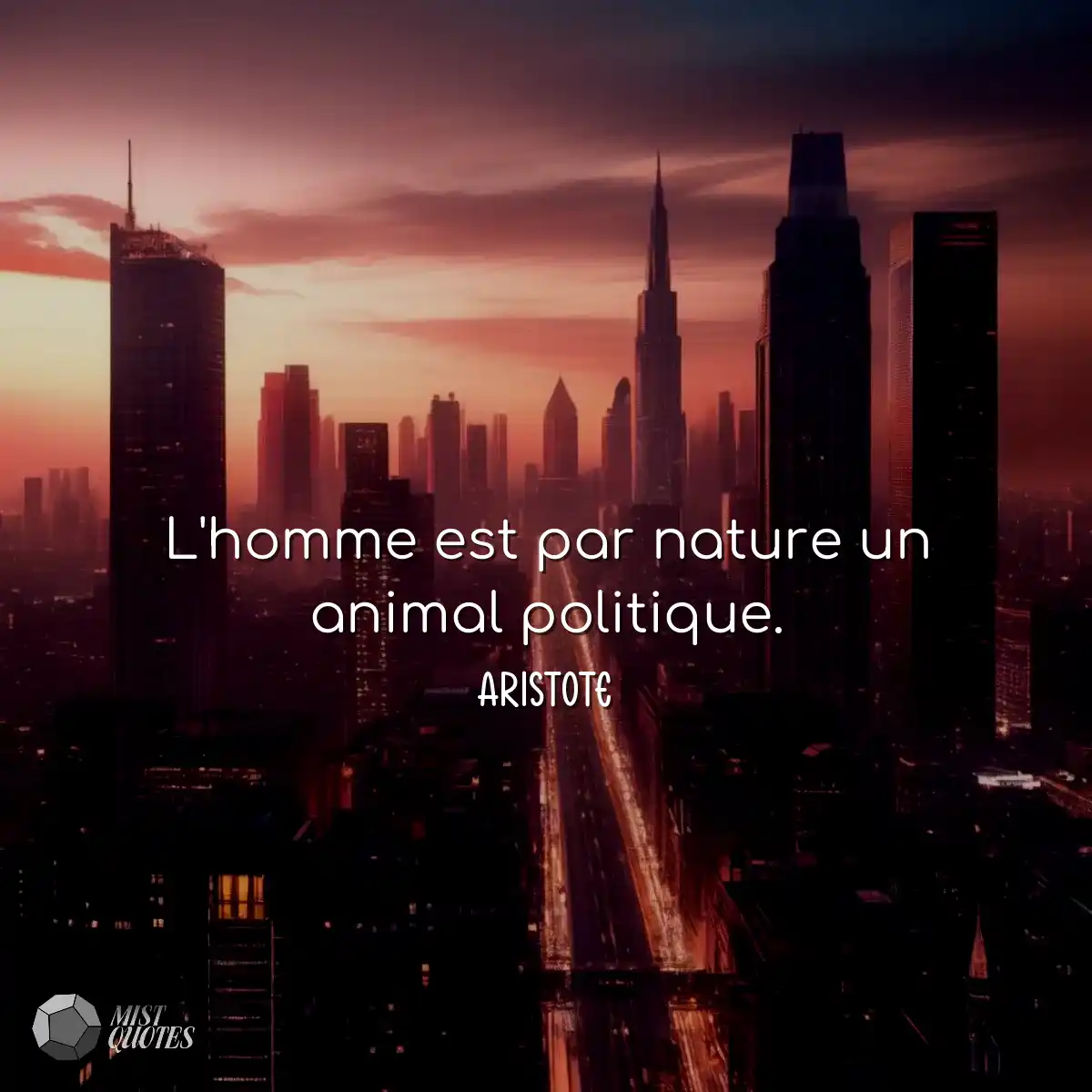 L'homme est par nature un animal politiq