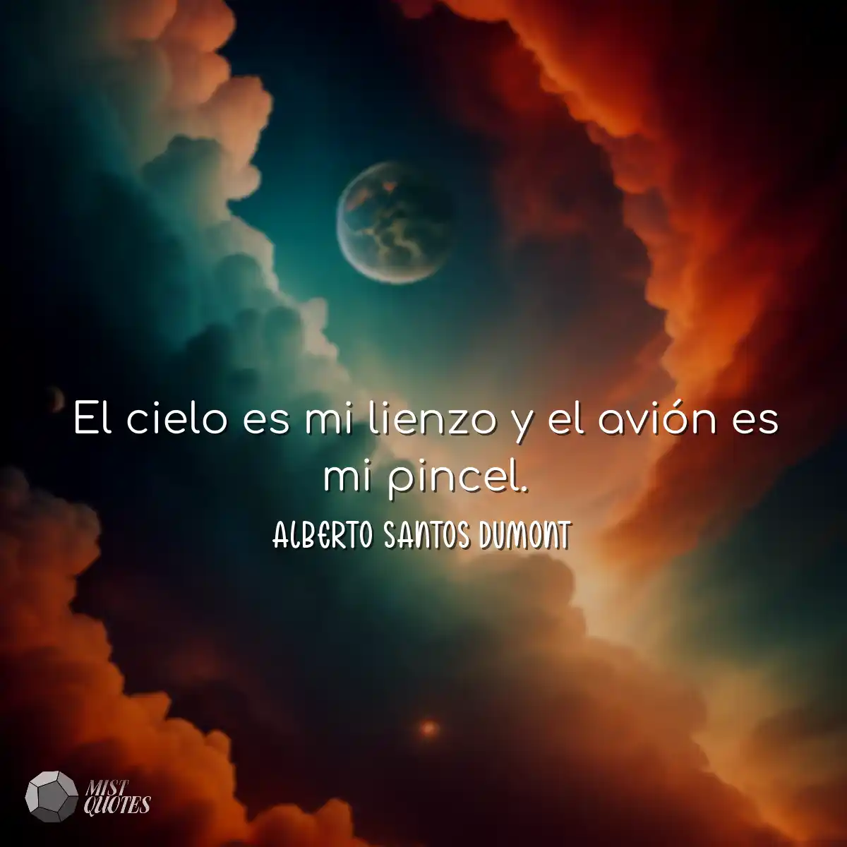 El cielo es mi lienzo y el avión es mi pincel.