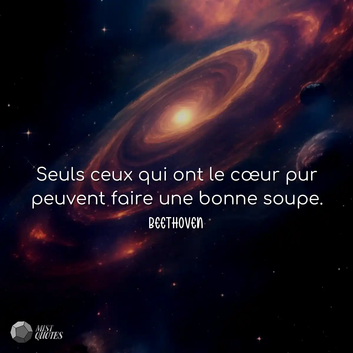 Seuls ceux qui ont le cœur pur peuvent faire une b