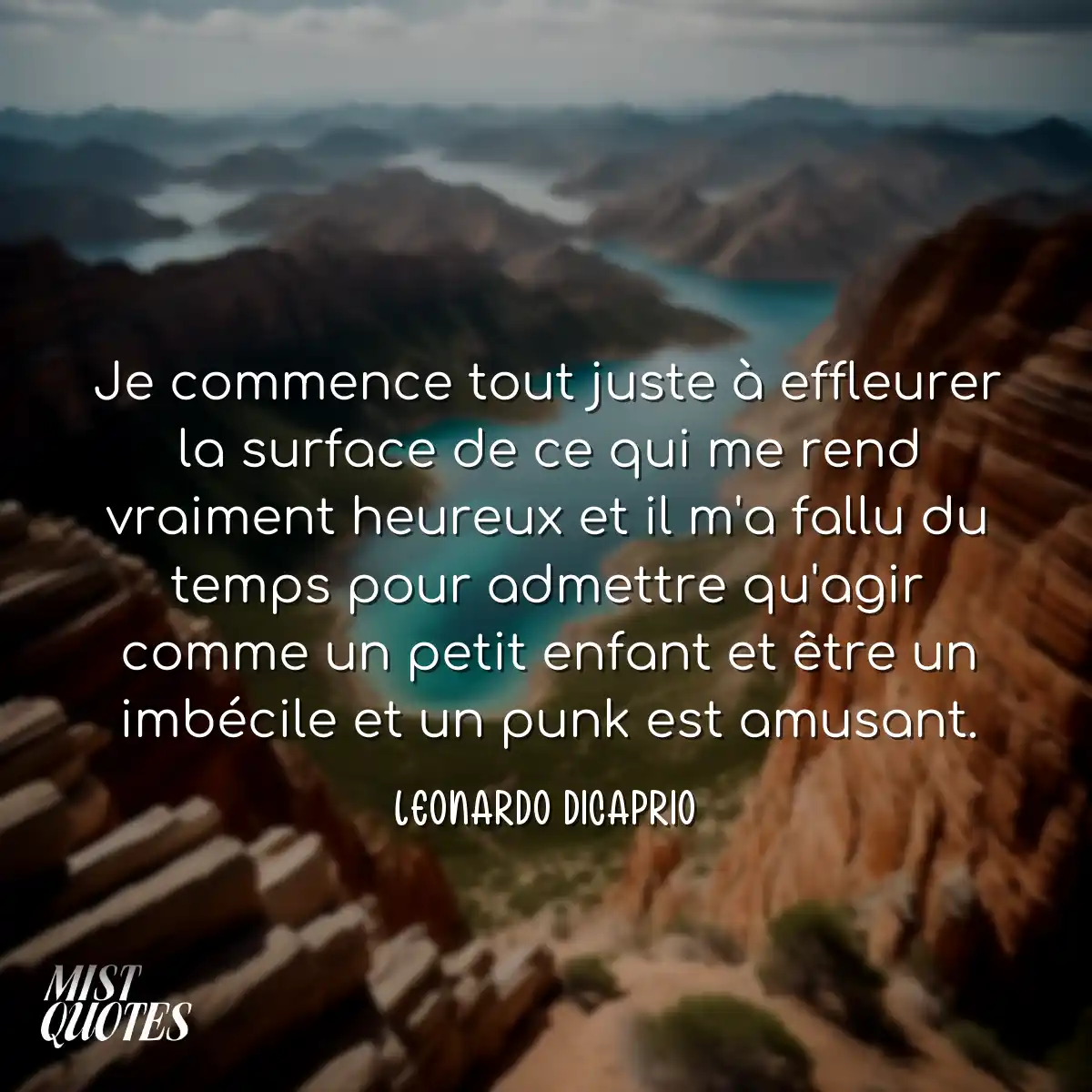 Je commence tout juste à effleurer la s