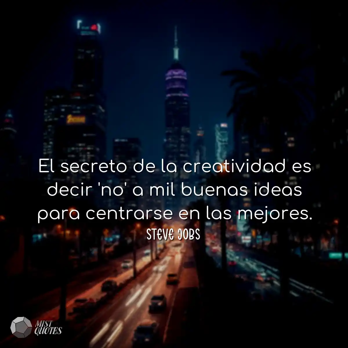 El secreto de la creatividad es decir 'n