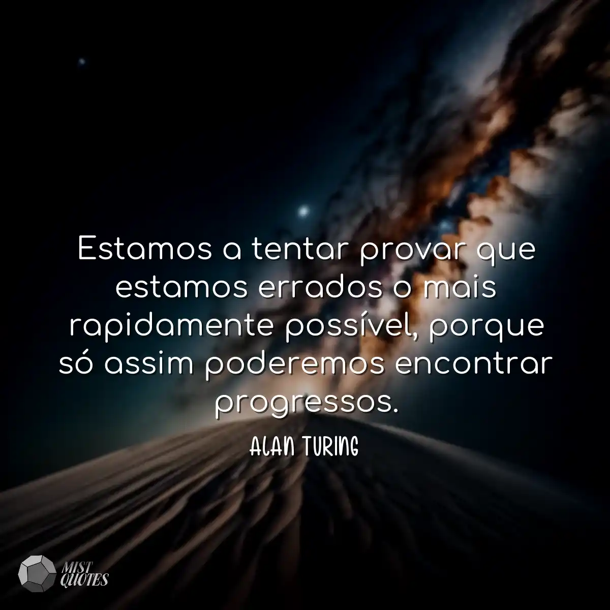 Estamos a tentar provar que estamos erra