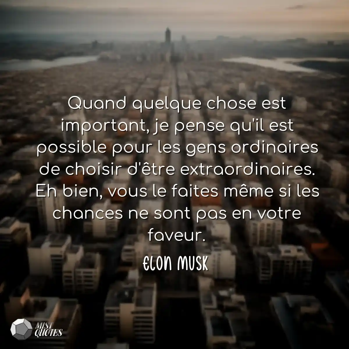 Quand quelque chose est important, je pe