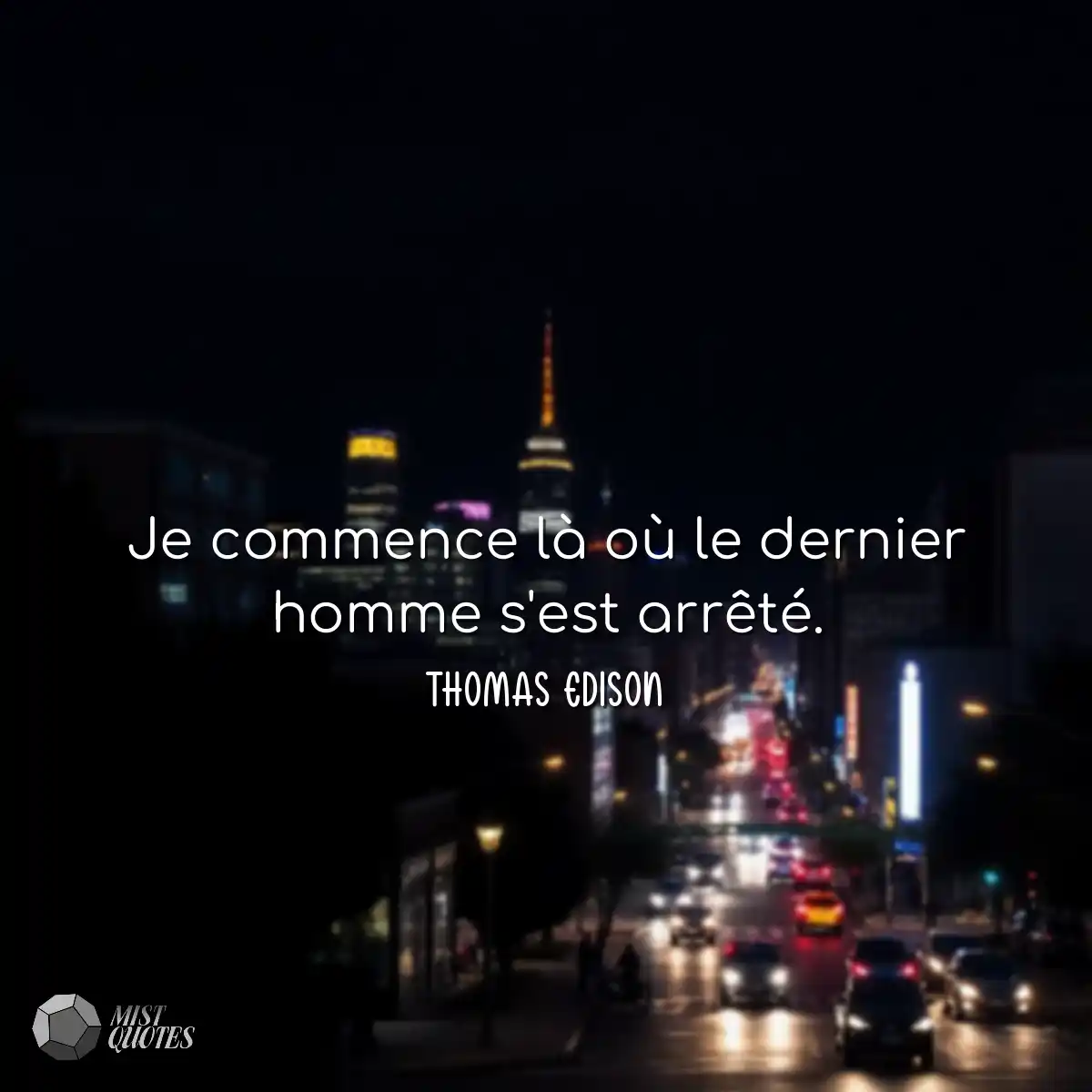 Je commence là où le dernier homme s'e