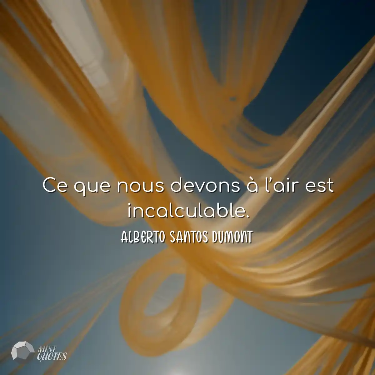 Ce que nous devons à l’air est incalculable.