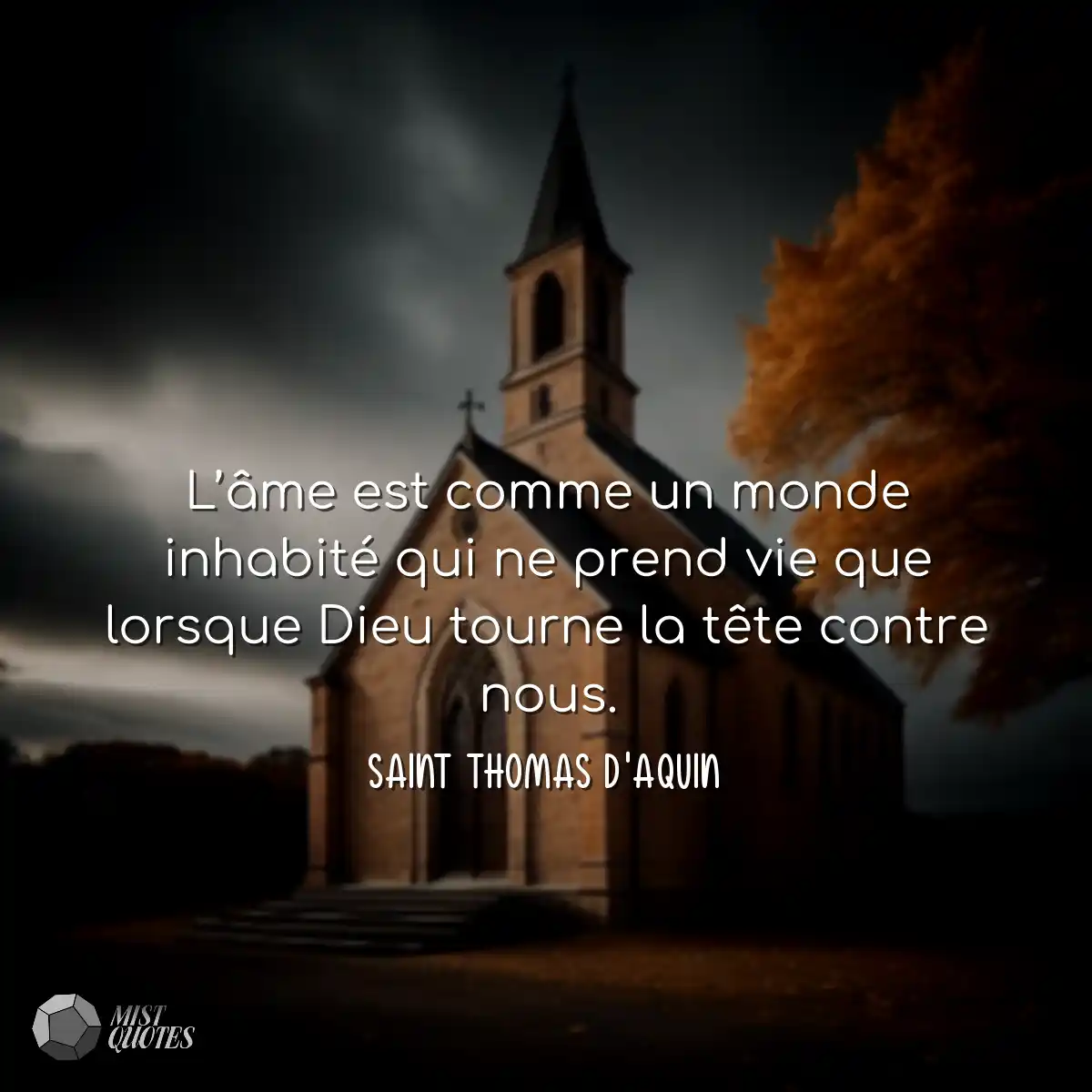 L’âme est comme un monde inhabité qu