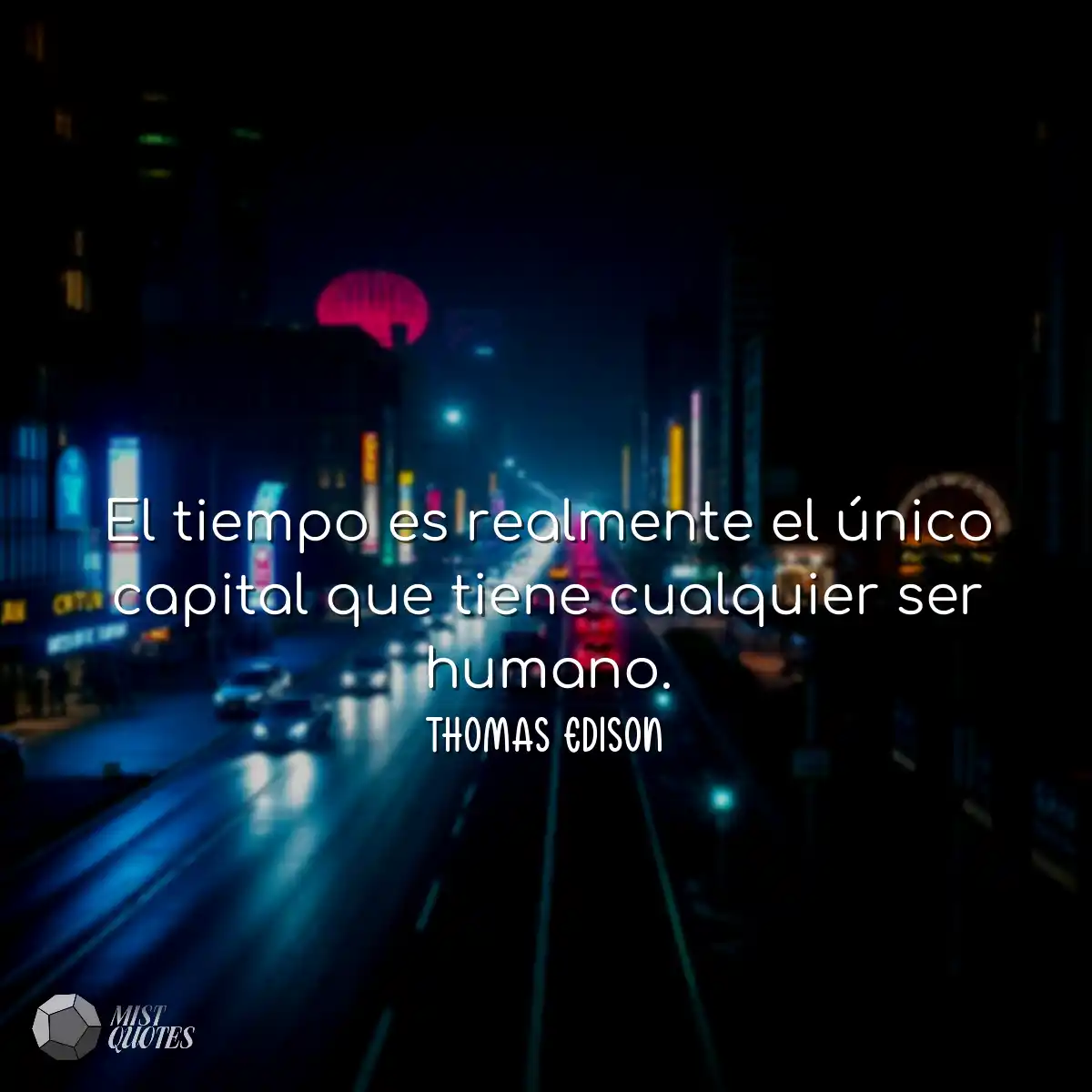 El tiempo es realmente el único capital