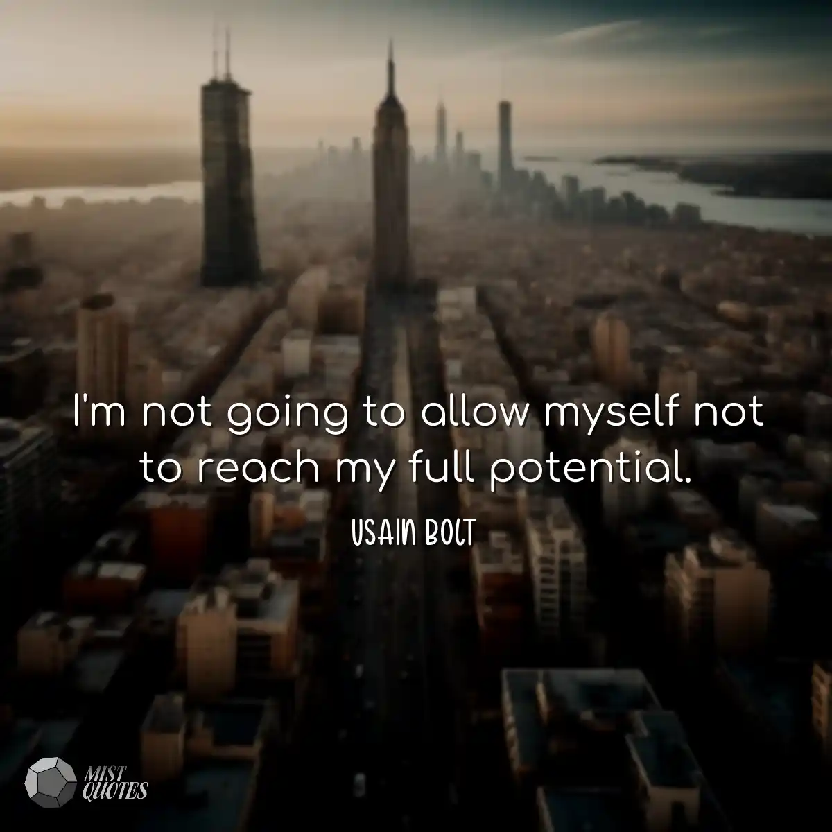 I'm not going to allow myself not to rea