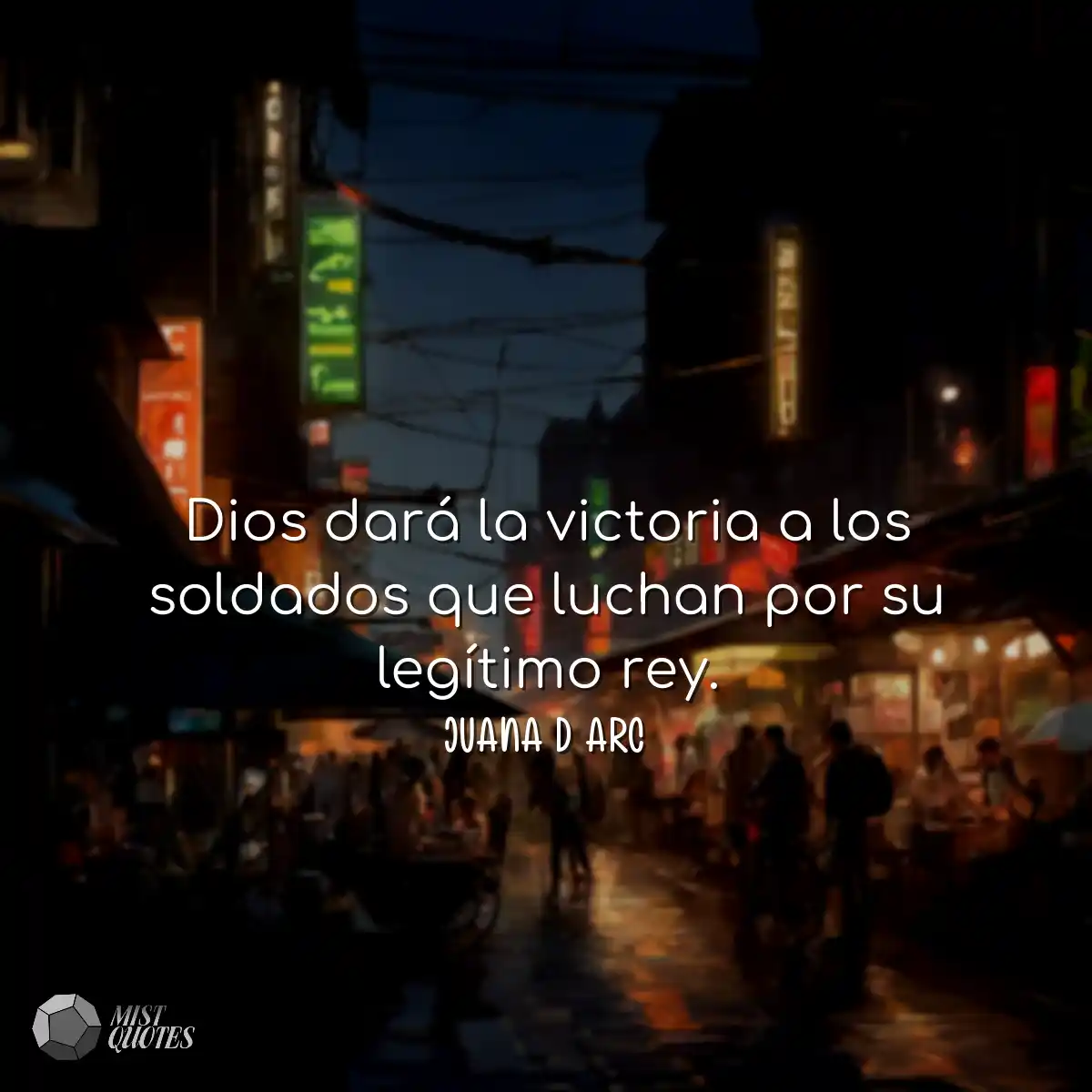 Dios dará la victoria a los soldados que luchan po