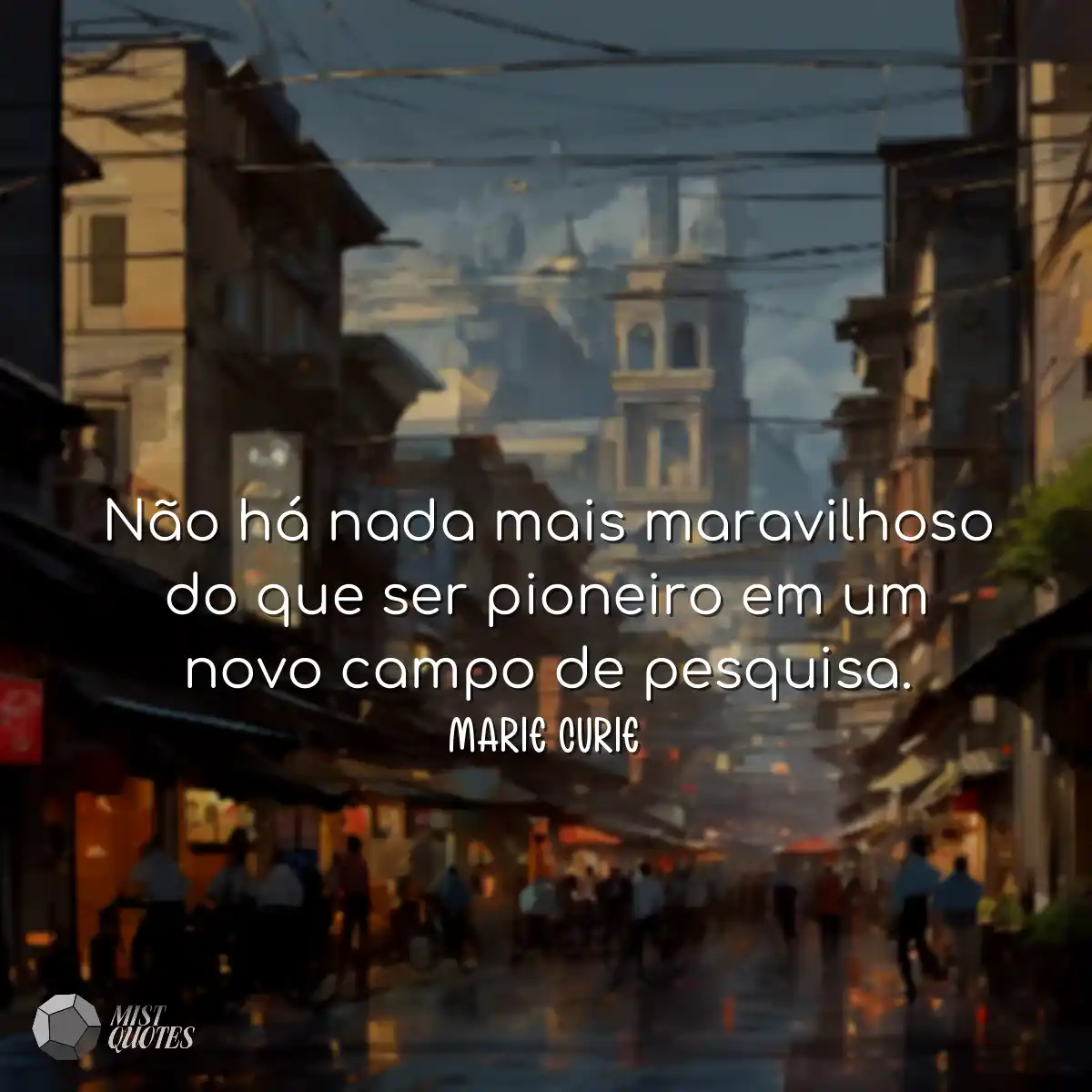 Não há nada mais maravilhoso do que ser pioneiro e