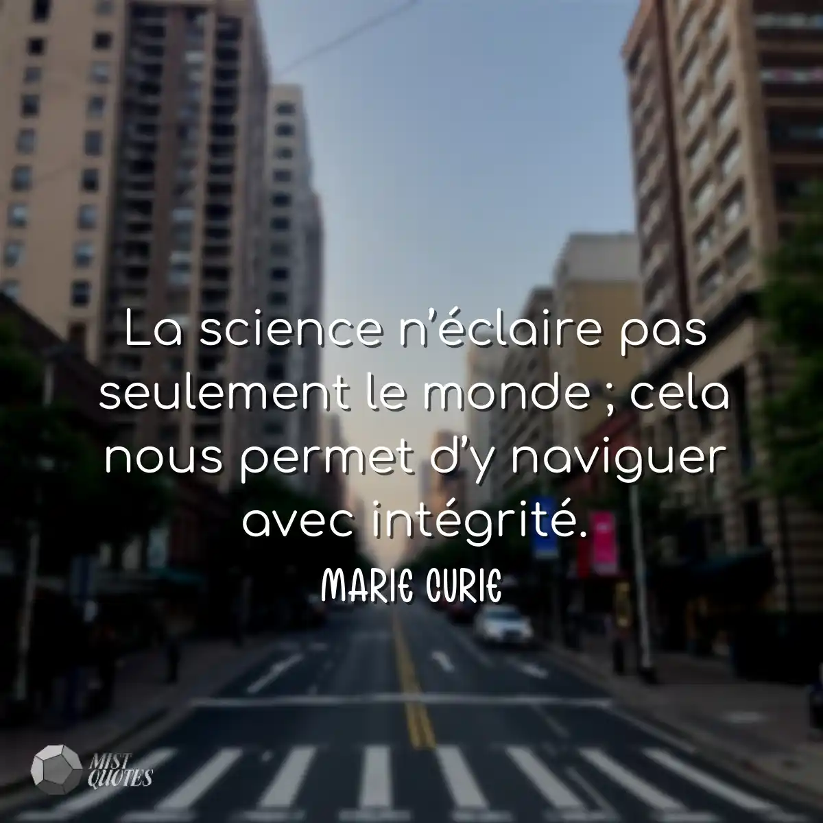 La science n’éclaire pas seulement le