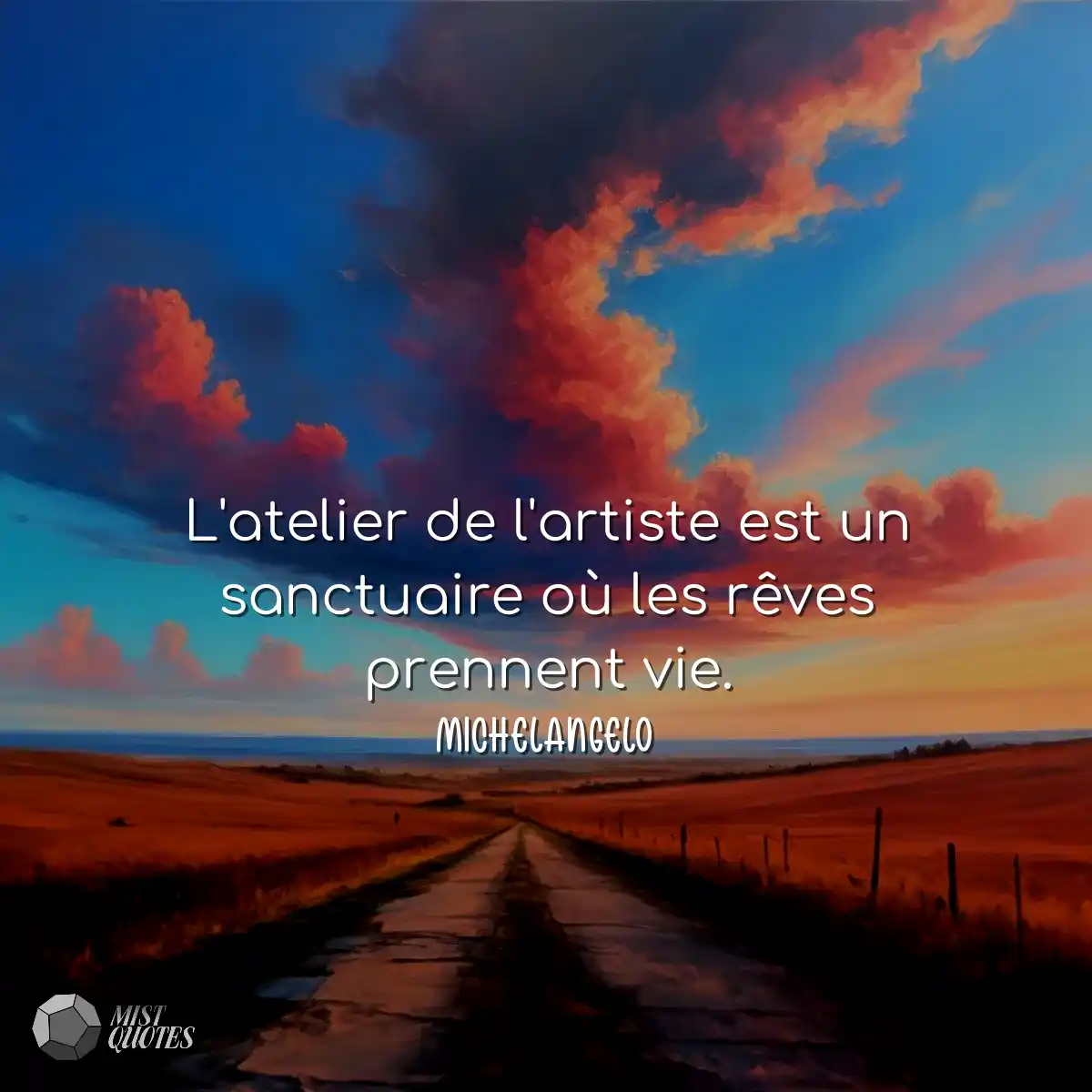 L'atelier de l'artiste est un sanctuaire
