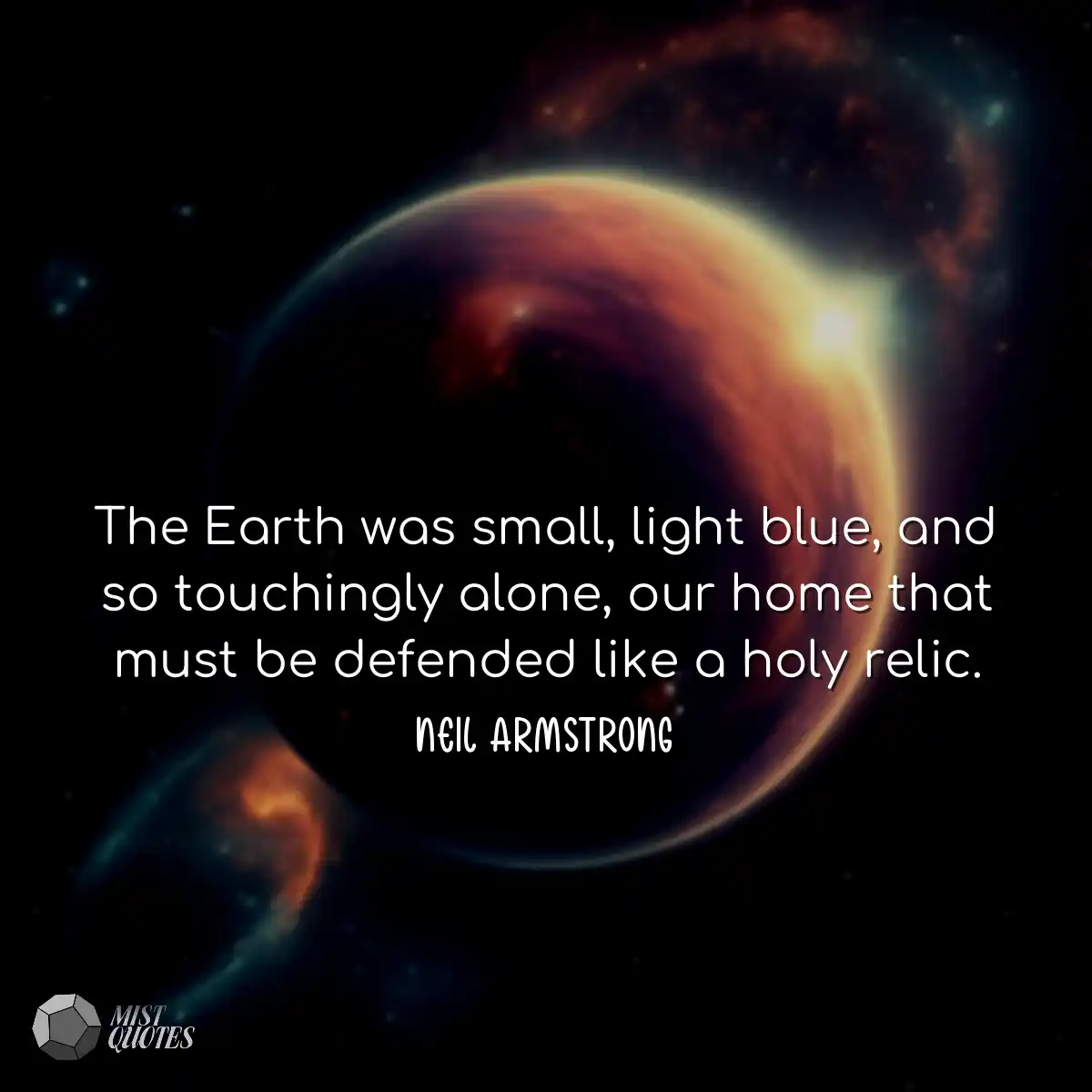 La Terre était petite, bleu clair et si