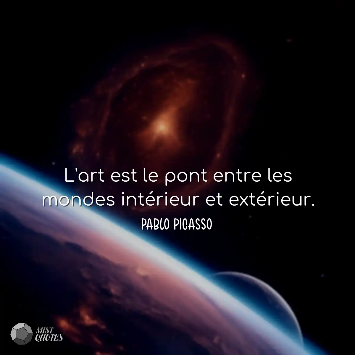 L'art est le pont entre les mondes intérieur et ex