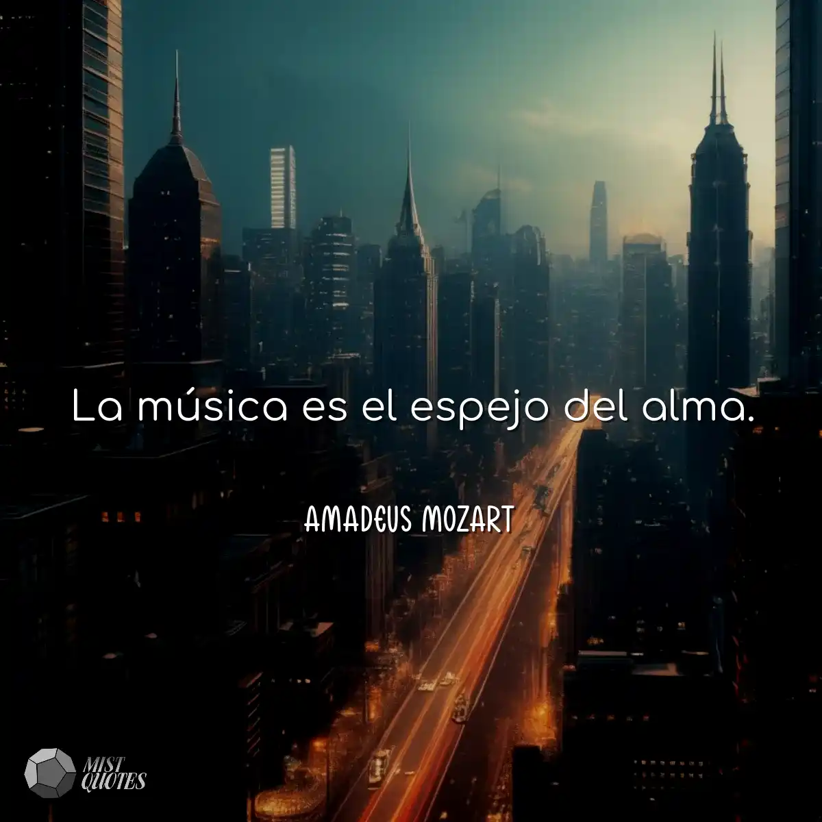 La música es el espejo del alma.