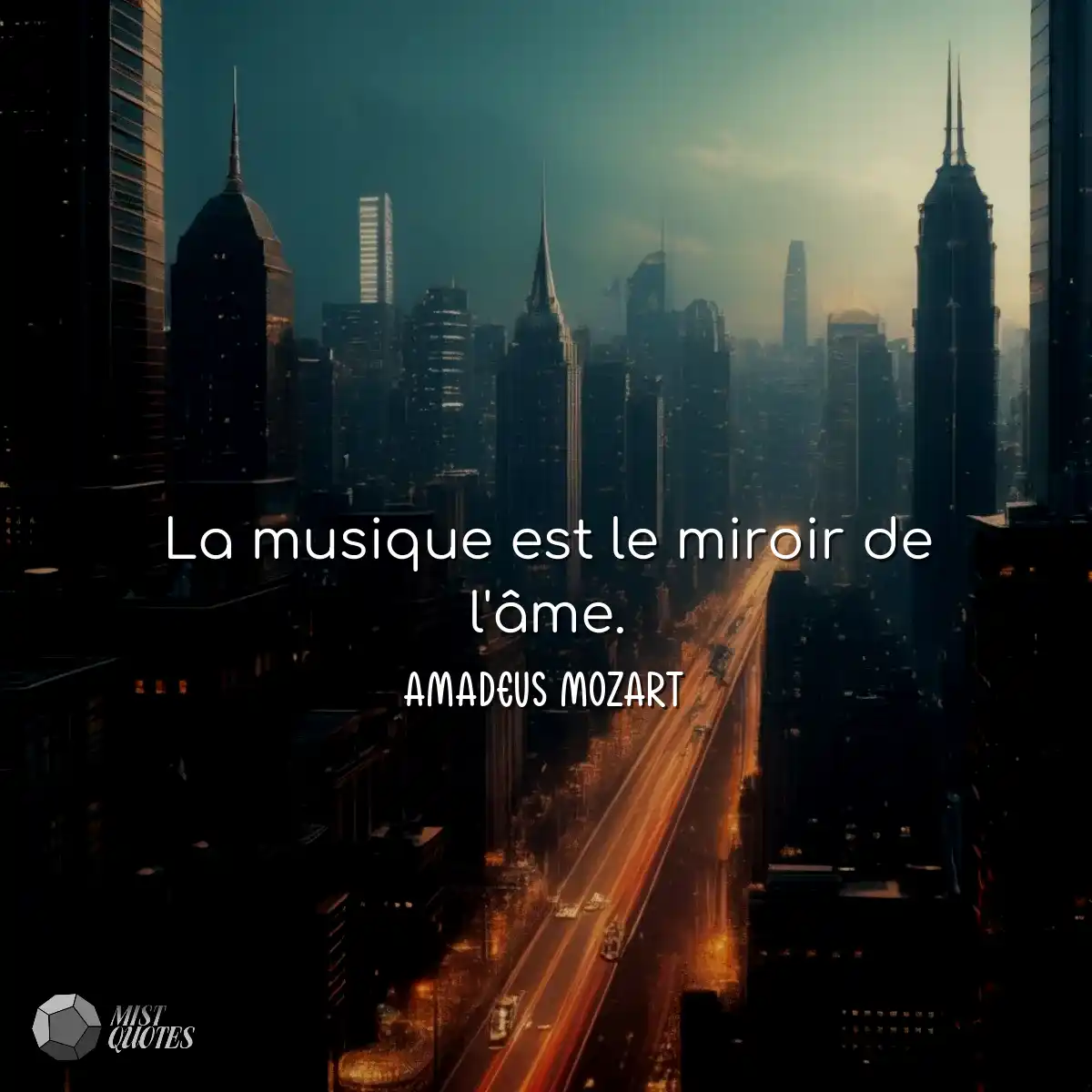 La musique est le miroir de l'âme.