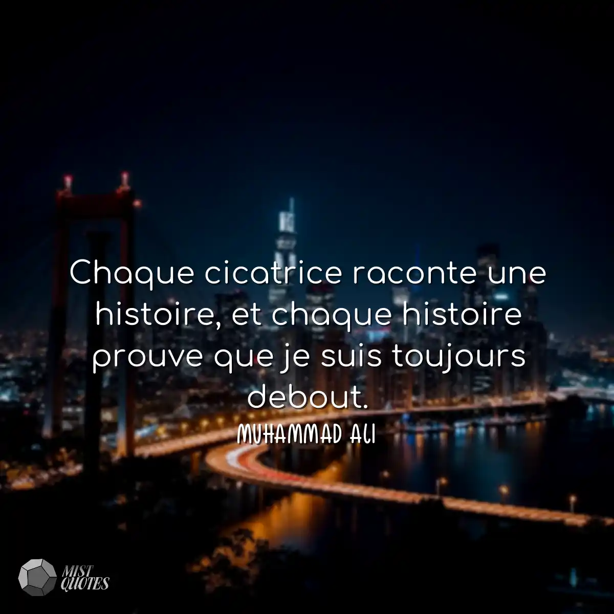 Chaque cicatrice raconte une histoire, et chaque h