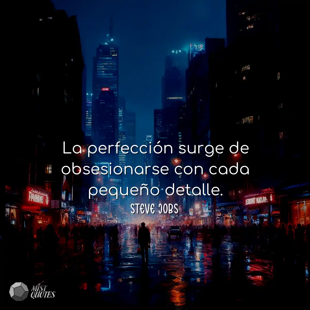 La perfección surge de obsesionarse con
