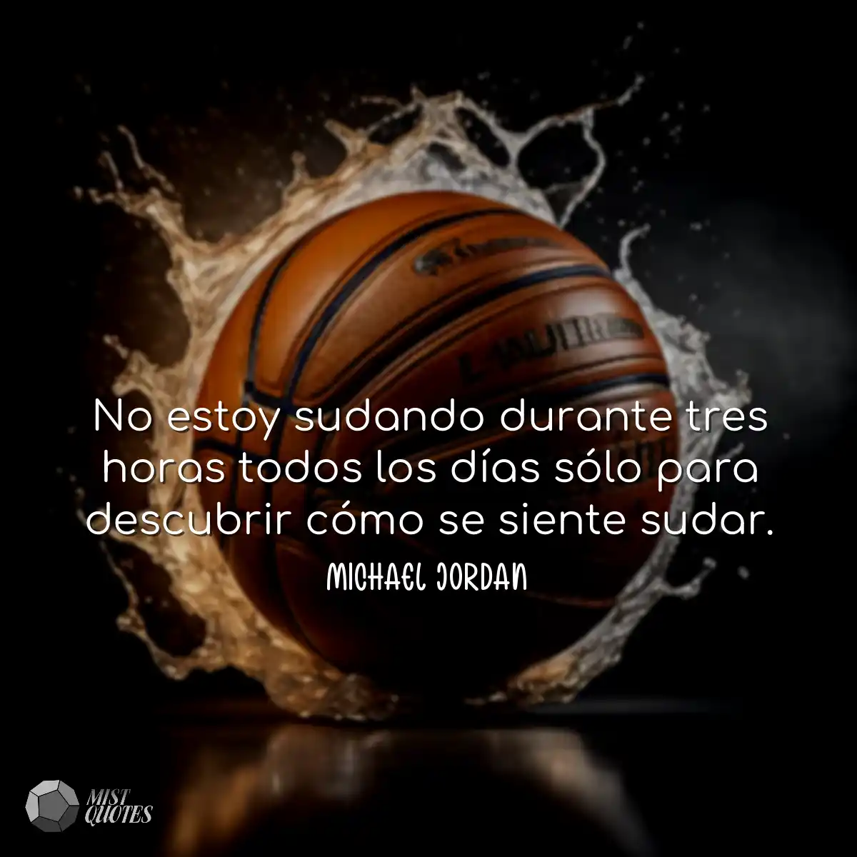 No estoy sudando durante tres horas todos los días
