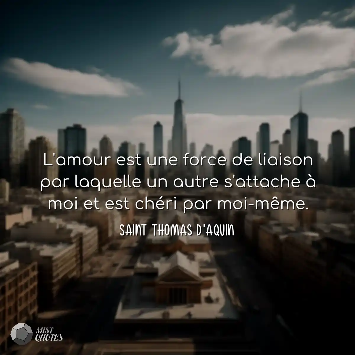 L'amour est une force de liaison par laq