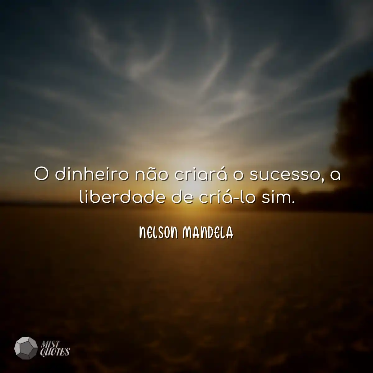 O dinheiro não criará o sucesso, a lib
