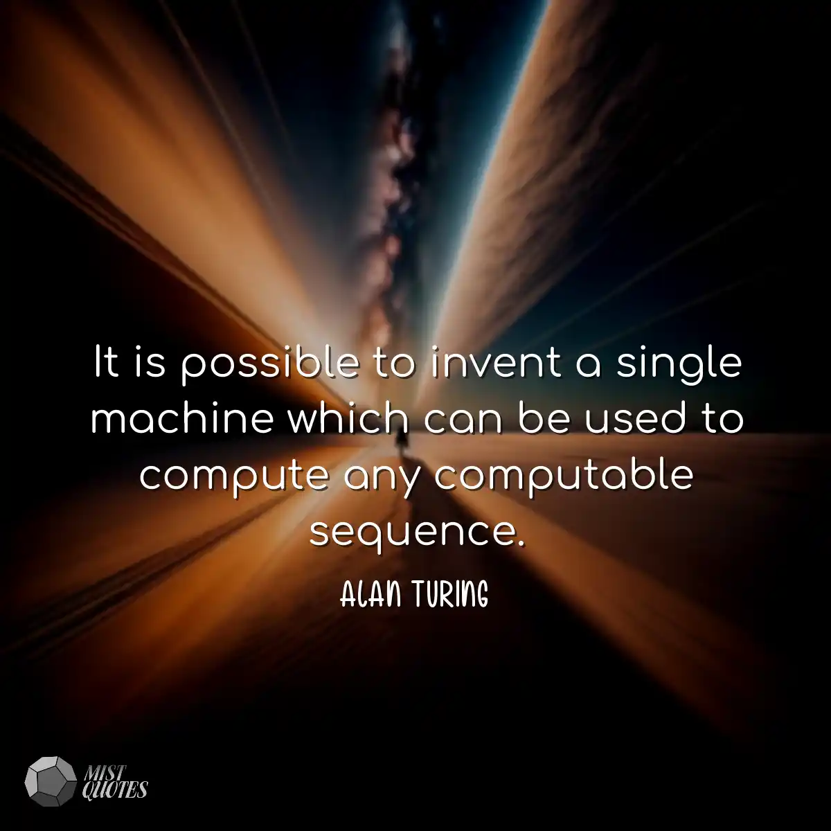 It is possible to invent a single machin