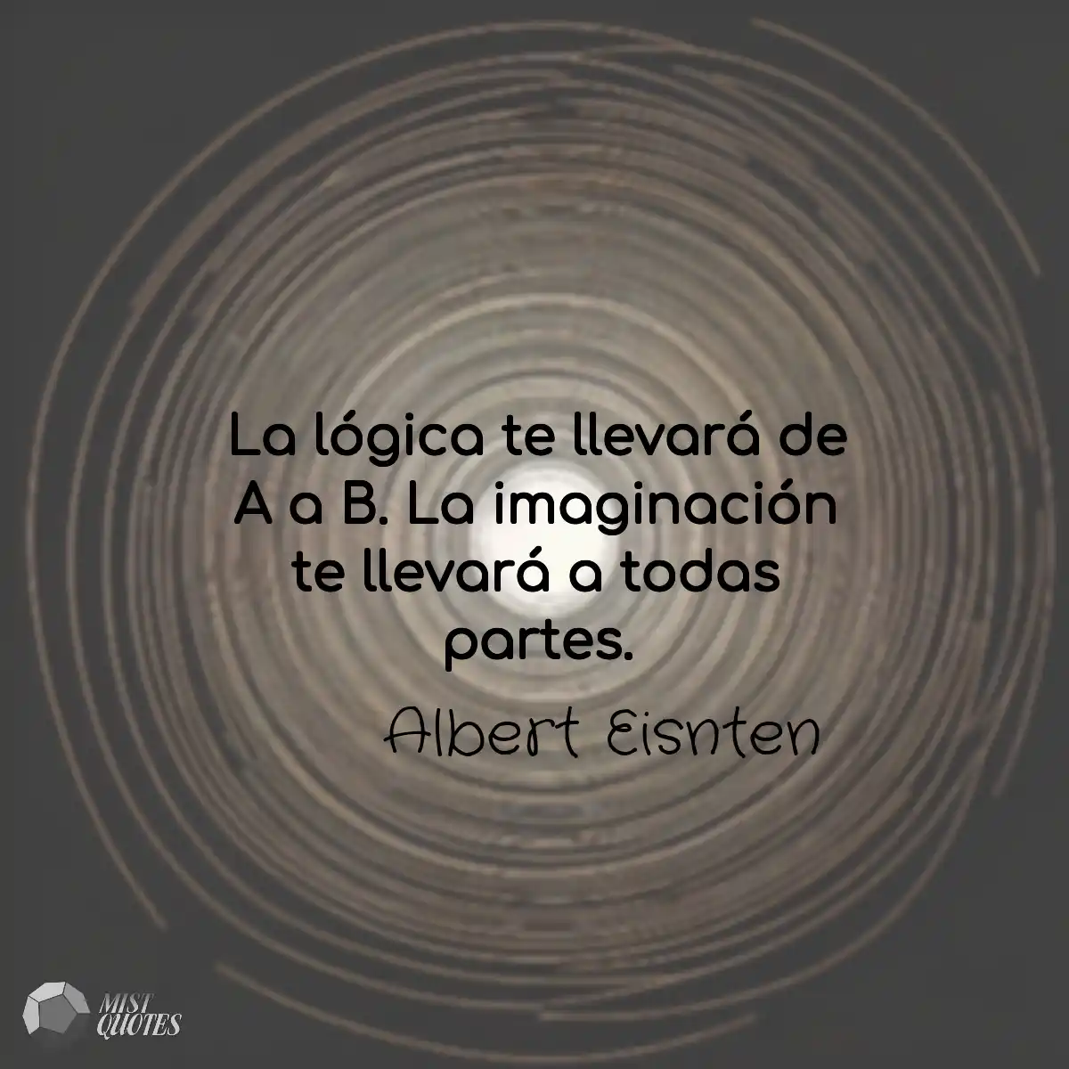 La lógica te llevará de A a B. La imaginación te l