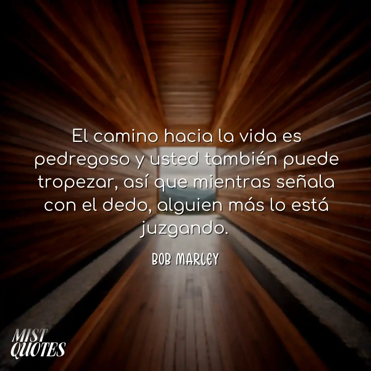 El camino hacia la vida es pedregoso y u