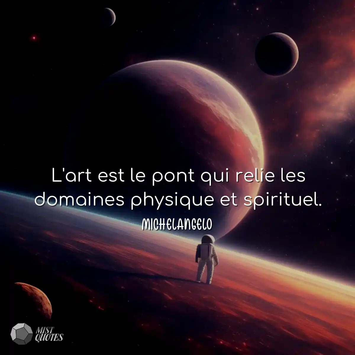 L'art est le pont qui relie les domaines