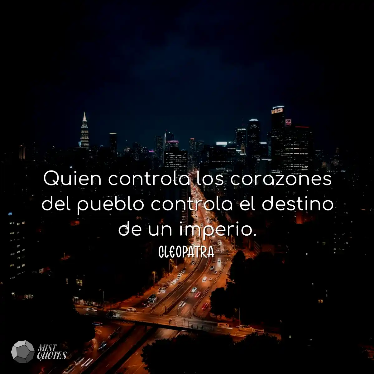 Quien controla los corazones del pueblo controla e