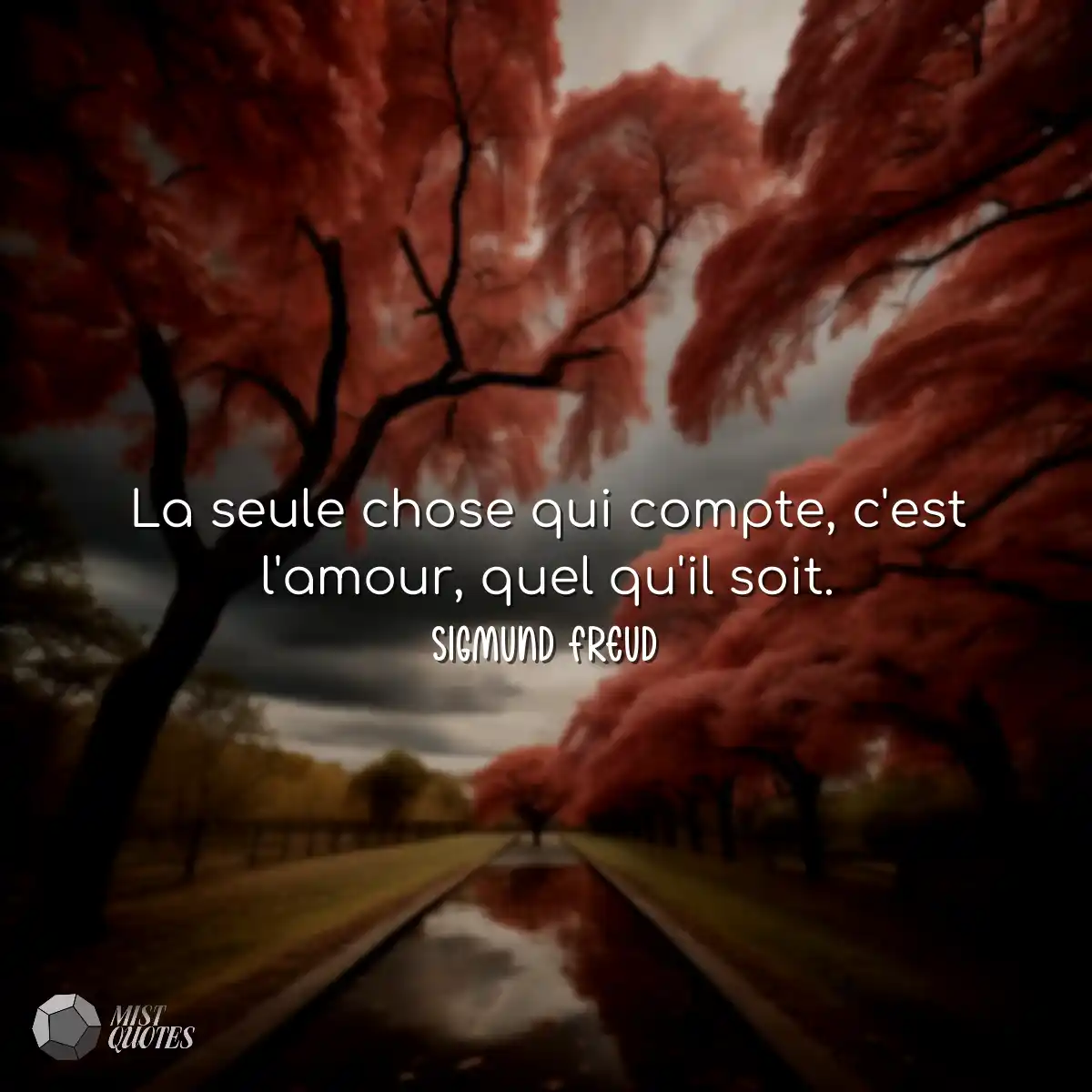 La seule chose qui compte, c'est l'amour